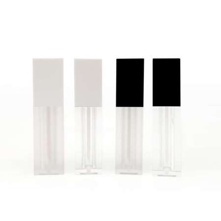 Customize CY014 In stock liquid lipstick container 5ml white empty lip gloss tube with brush wholesale