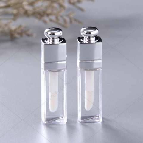 CY2010 Hot Silver Mini Lip Gloss Fire Extinguisher Bottles Transparent Homemade lip gloss tube